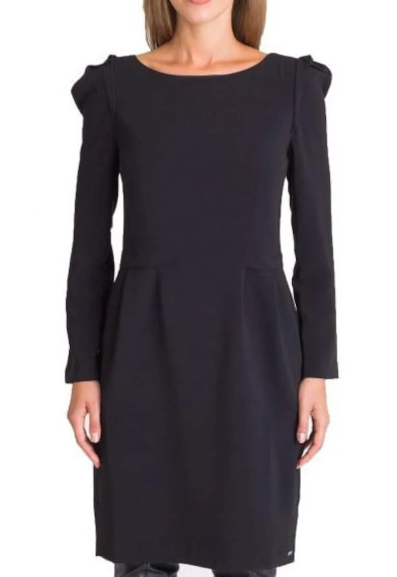 Rochie dreapta cu maneca lunga,