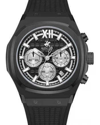 Ceas de barbati BEVERLY HILLS BP3785X.651, negru, de moda