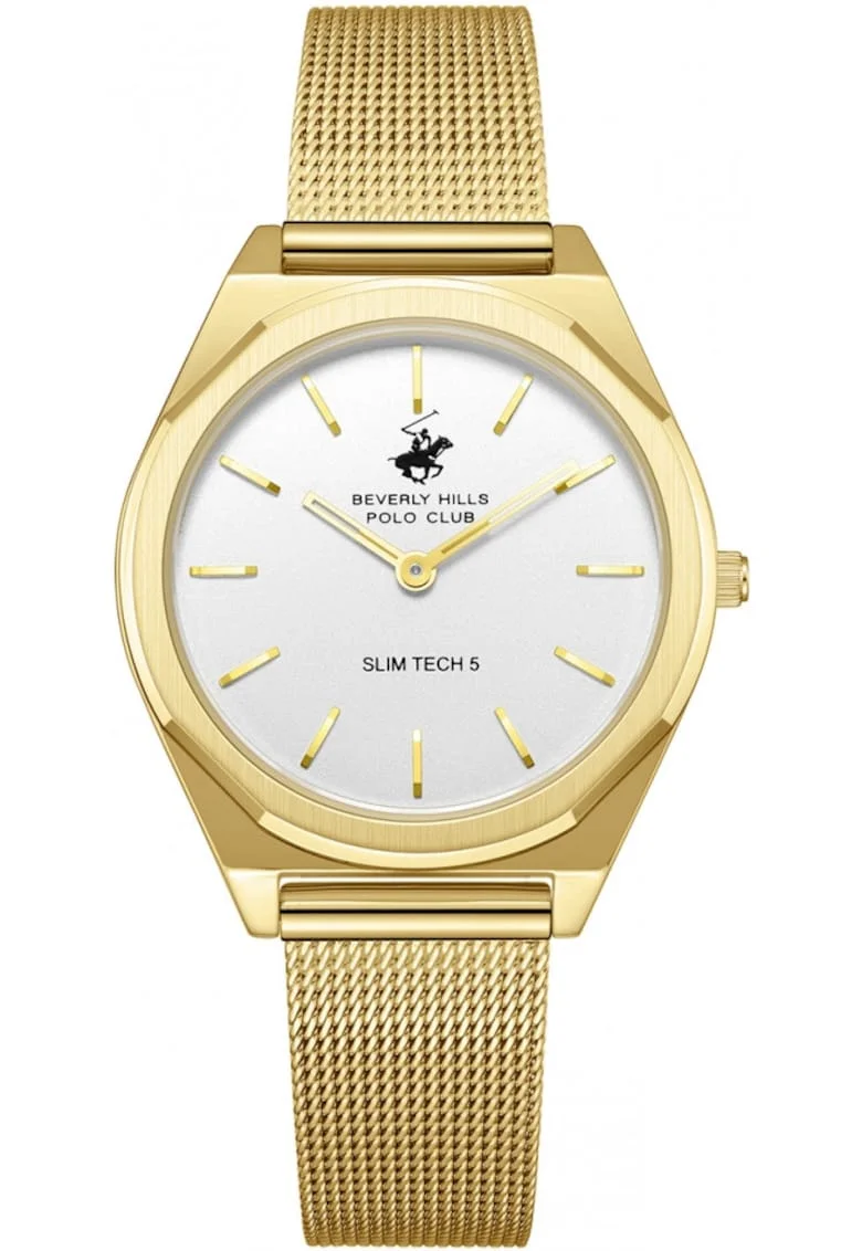 Ceas de dama BEVERLY HILLS BP3711X.130 in stil fashion, argintiu, perfect pentru cadou