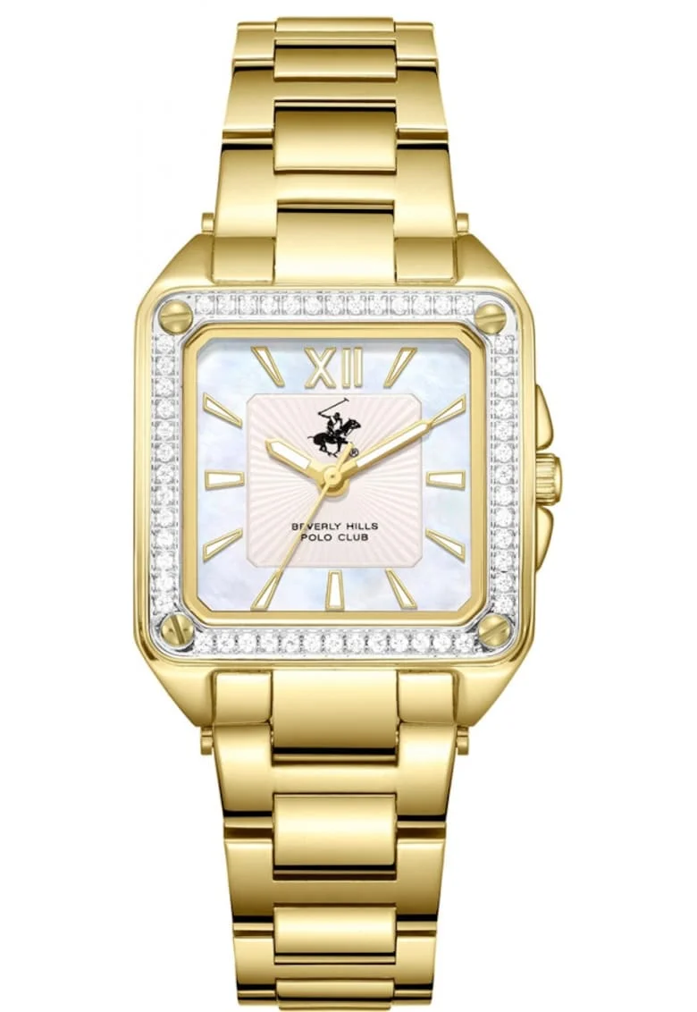 Ceas de dama BEVERLY HILLS BP3671C.120, model fashion, aurit, potrivit ca cadou