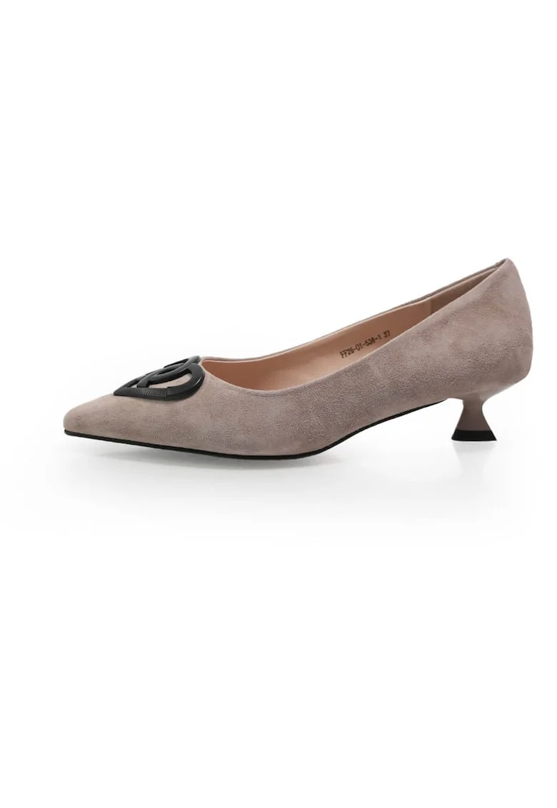 Pantofi Eleganti  2601536 din piele naturala, Gri