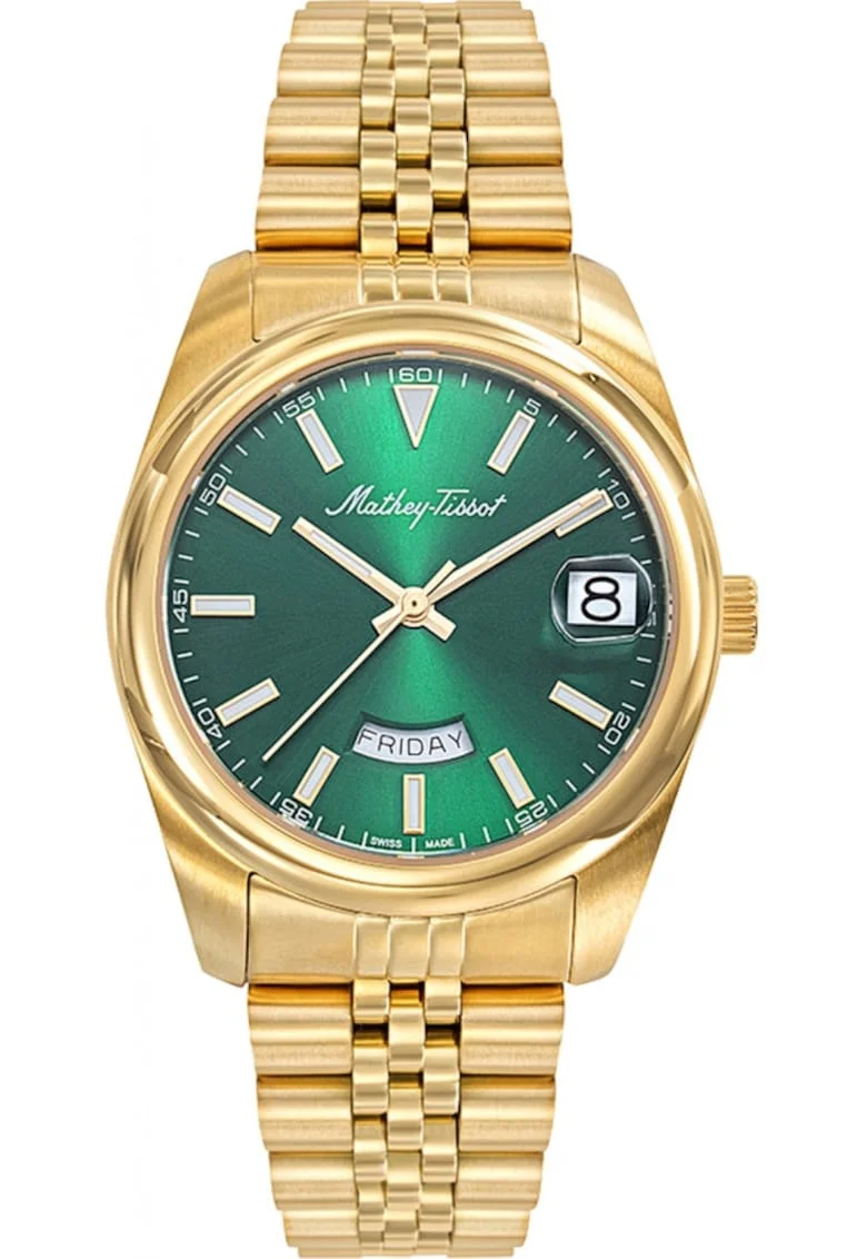 Ceas de dama MATHEY-TISSOT D510PV, verde, clasic