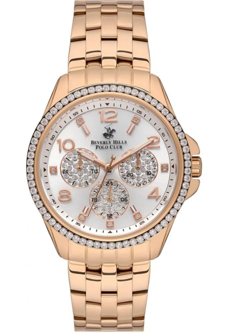 Ceas de dama BEVERLY HILLS BP3572C.430 in tonuri de aur roz - moda perfecta pentru un cadou