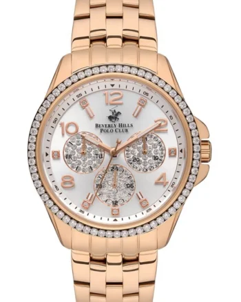 Ceas de dama BEVERLY HILLS BP3572C.430 in tonuri de aur roz - moda perfecta pentru un cadou