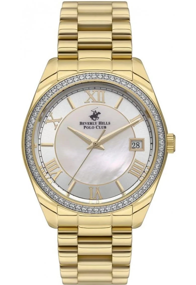Ceas de dama BEVERLY HILLS BP3592C.120 in stil fashion, aurit, perfect pentru cadou