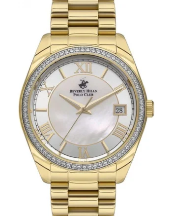 Ceas de dama BEVERLY HILLS BP3592C.120 in stil fashion, aurit, perfect pentru cadou