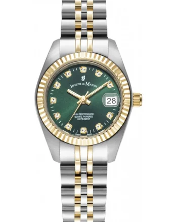 Ceas de dame JACQUES DU JWL02104 verde clasic