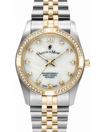 Ceas de dama JACQUES DU JWL02002 clasic, aur galben
