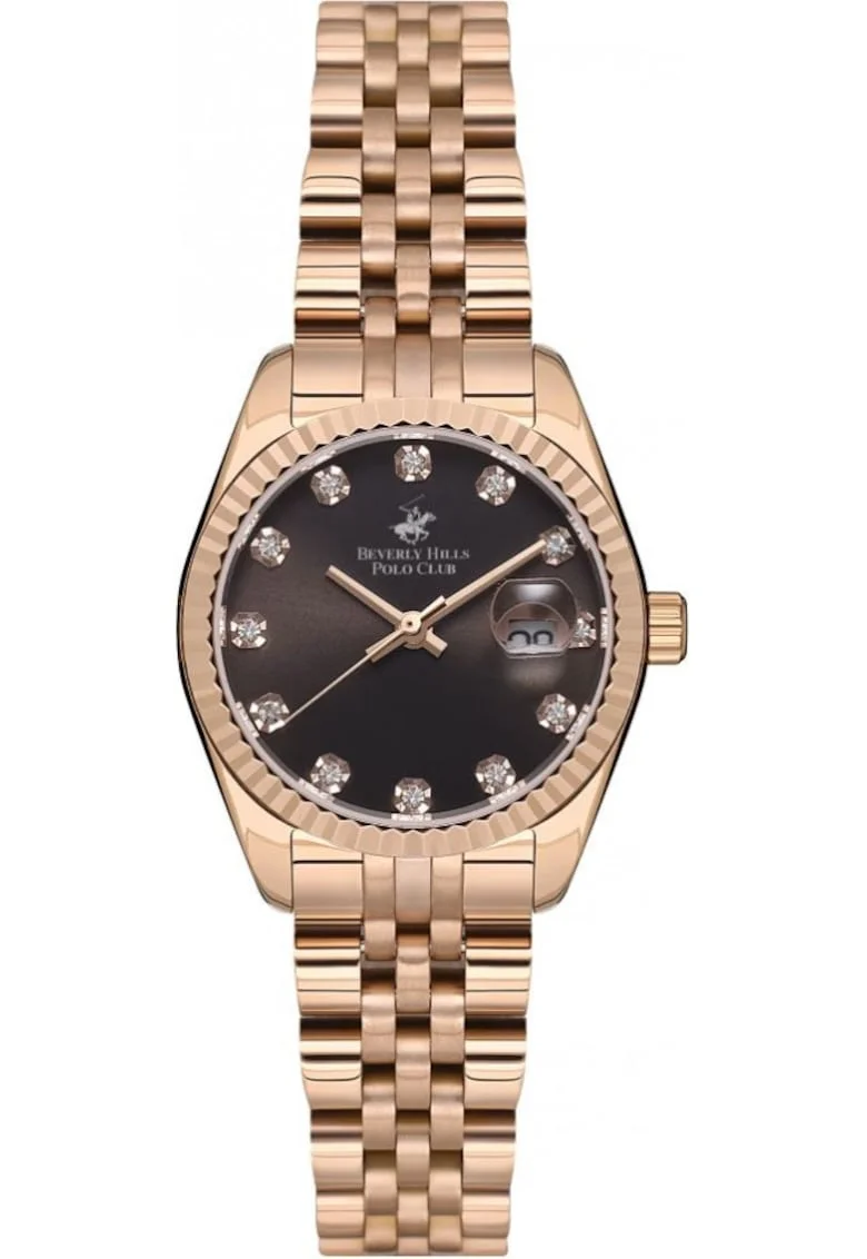 Ceas de dama BEVERLY HILLS BP3595X.450, aur roz Fashion, cadou perfect