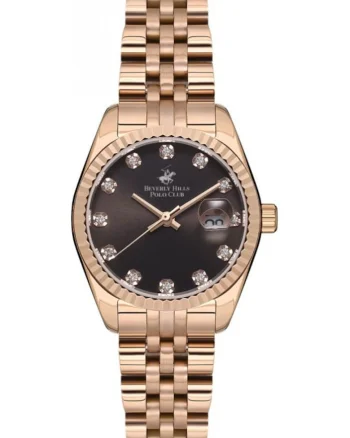 Ceas de dama BEVERLY HILLS BP3595X.450, aur roz Fashion, cadou perfect