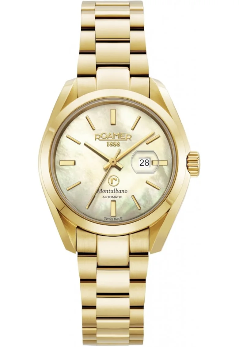Ceas de dama  996990 48 30 20 clasic, cu carcasa aurie, potrivit pentru cuplu