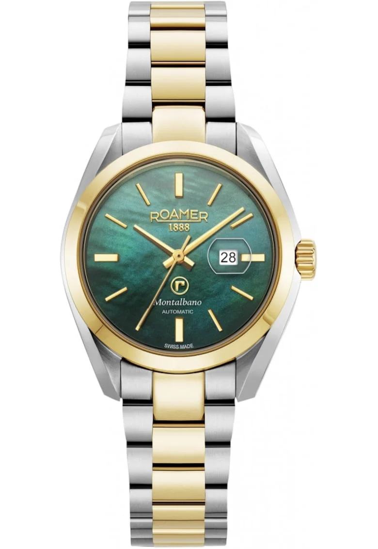 Ceas de dama  996990 47 70 20, clasic, verde, potrivit pentru cupluri