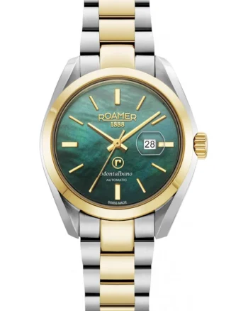 Ceas de dama  996990 47 70 20, clasic, verde, potrivit pentru cupluri