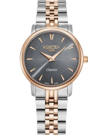 Ceas de dama  971857 49 55 50, aur roz, clasic, potrivit pentru cupluri