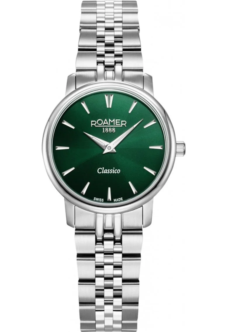 Ceas de dama  971857 41 75 50 verde clasic pentru cupluri
