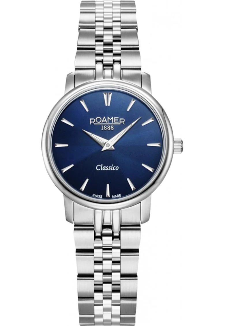 Ceas de dama  971857 41 45 50, clasic si elegant, in culoarea bleumarin, potrivit pentru cupluri