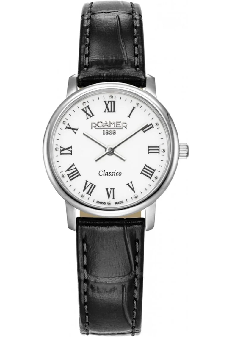 Ceas de dama  971857 41 25 05, clasic negru pentru cupluri