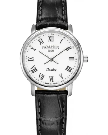 Ceas de dama  971857 41 25 05, clasic negru pentru cupluri