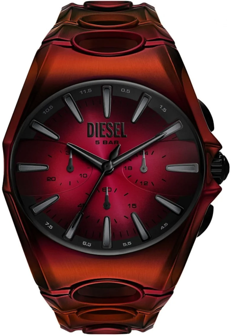 Ceas barbatesc  DZ4693, rosu in stil fashion