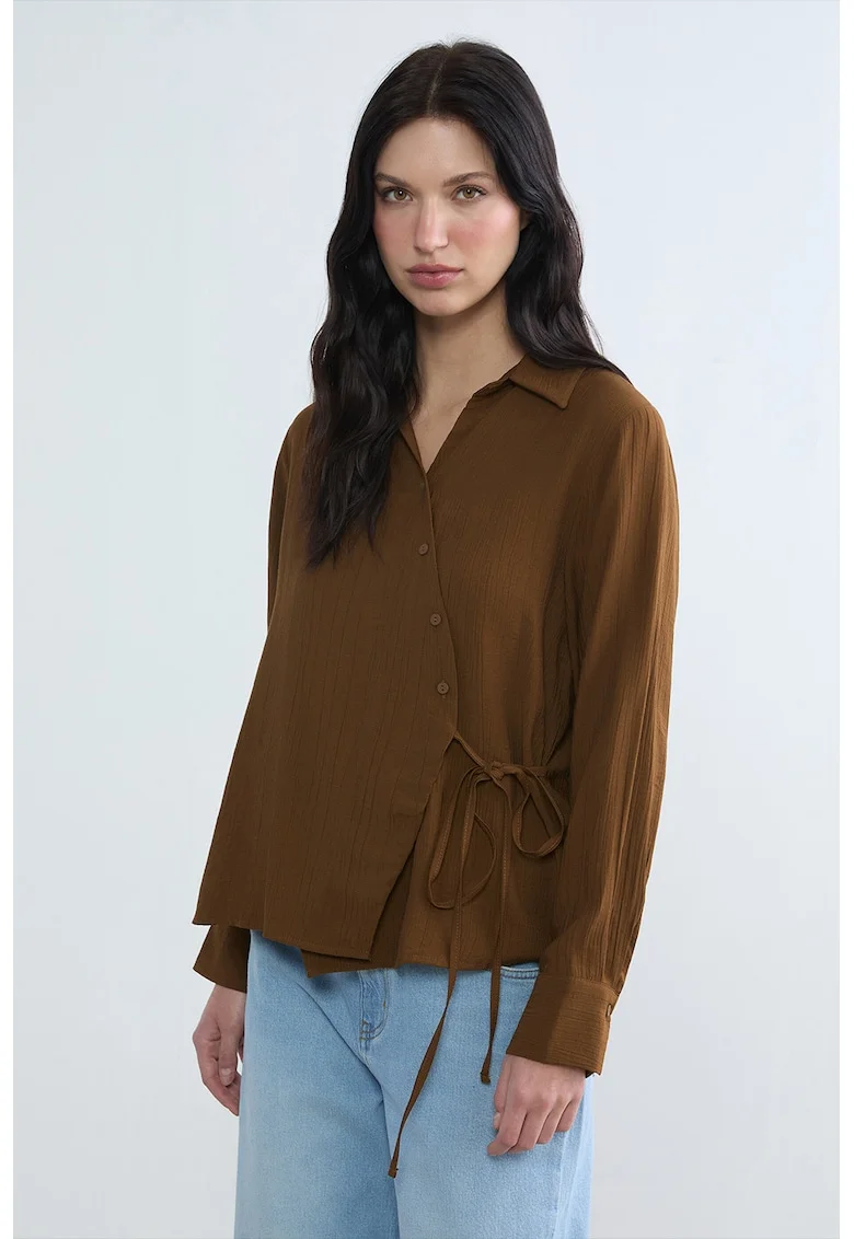 Camasa cu cordon lateral, Caramel