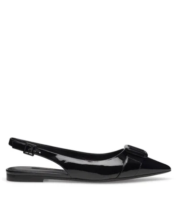Balerini dama, 88320,  Piele naturala, Negru