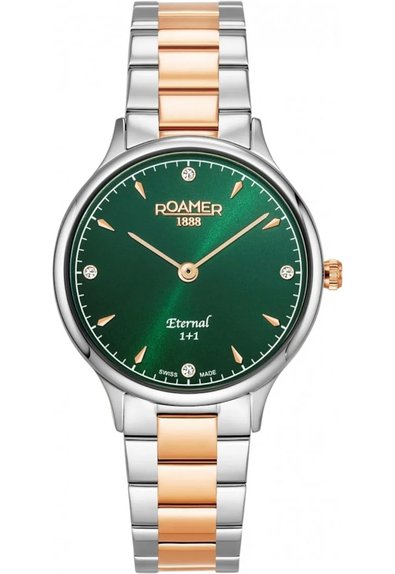 Ceas de dama  863857 49 75 50 verde clasic pentru cuplu