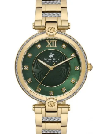 Ceas de dama BEVERLY HILLS BP3585X.120 verde fashion, cadou perfect