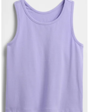 Top slim fit cu spate decupat, Lila