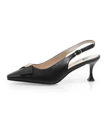 Pantofi Decupati  2603130 din piele naturala, Negru