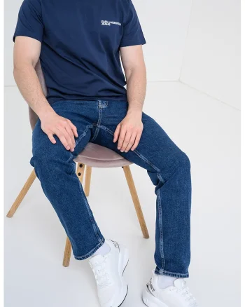 Blugi regular fit, Bleumarin