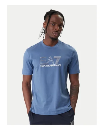 Tricou barbati,  bumbac, albastru,