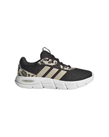 Pantofi sport cu detalii animal print si tehnologie Cloudfoam Flex, Negru/Maro/Bej