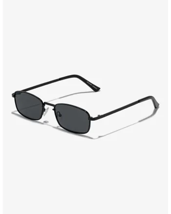 Ochelari de soare dreptunghiulari unisex cu rama metalica, Negru