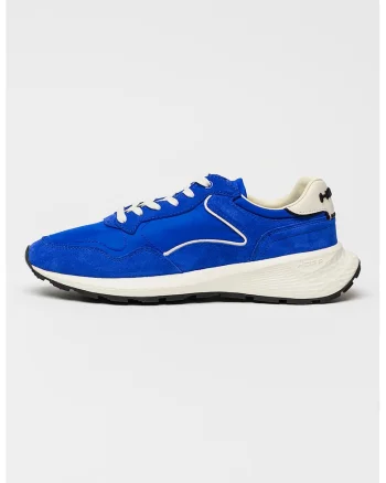 Pantofi sport City Mkii de piele intoarsa si insertii din material textil, Albastru royal