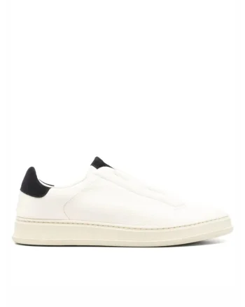Sneakers barbati,  Double Stitch, Alb