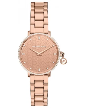 Ceas de dama  MK7573, aur roz, de moda