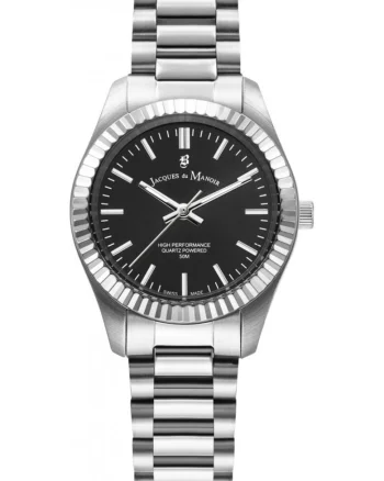 Ceas de dama JACQUES DU JWL03901, argintiu, clasic