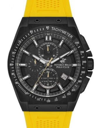 Ceas de barbati BEVERLY HILLS BP3541X.654 galben fashion ca cadou