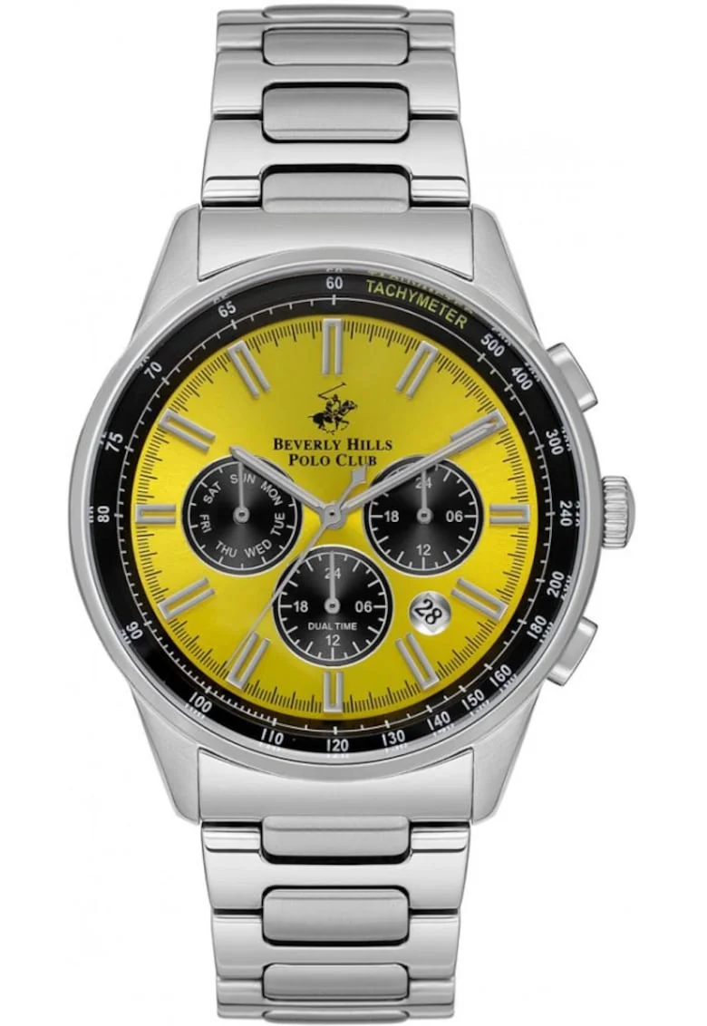Ceas de barbati BEVERLY HILLS BP3551X.370 galben fashion ca si cadou