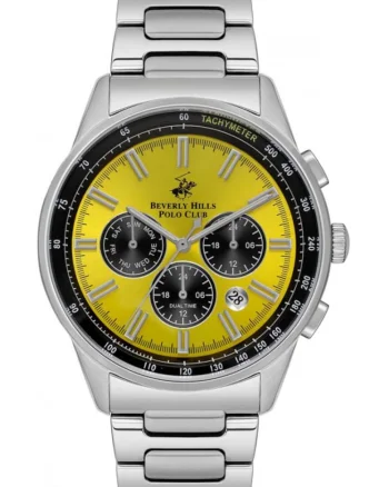 Ceas de barbati BEVERLY HILLS BP3551X.370 galben fashion ca si cadou