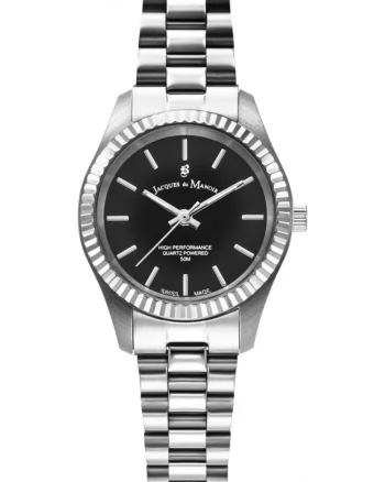 Ceas de dama JACQUES DU JWL04001, argintiu, clasic