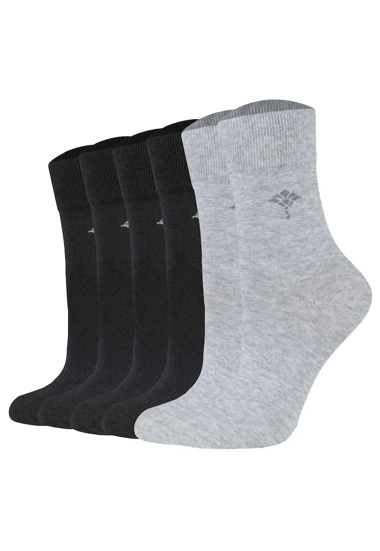 Set de sosete scurte Daily Glam - 6 perechi, Negru/Gri
