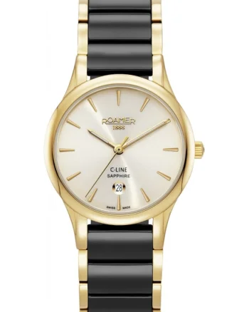 Ceas de dama  658844 48 35 61, clasic si bijuterie, de culoare aurie