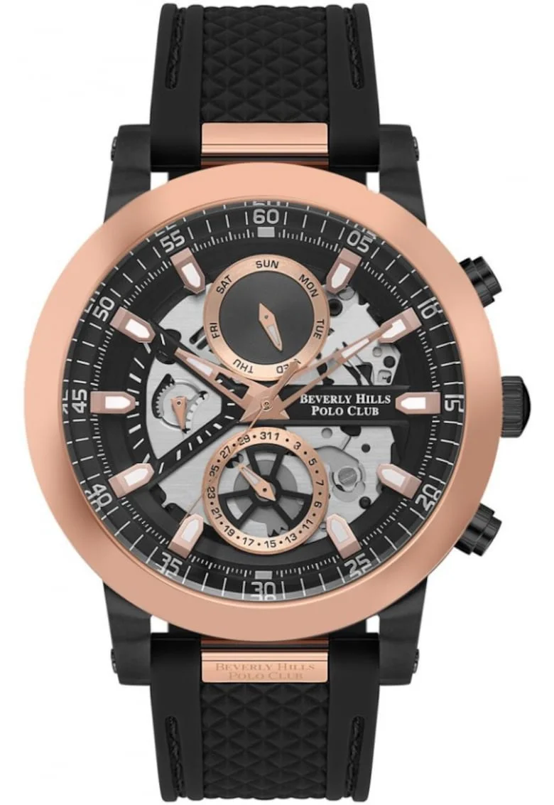 Ceas masculin BEVERLY HILLS BP3555X.851 in culorile negru, la moda, ideal pentru cadou