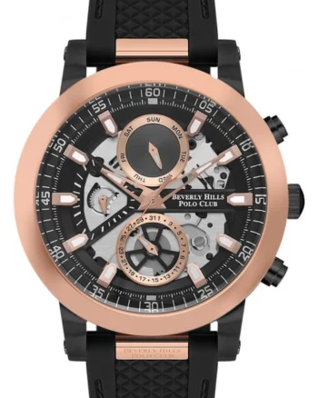 Ceas masculin BEVERLY HILLS BP3555X.851 in culorile negru, la moda, ideal pentru cadou