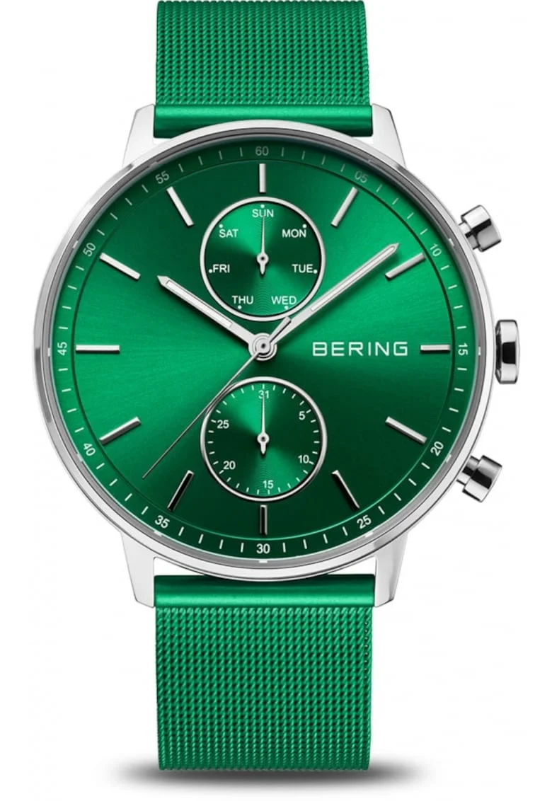 Ceas de barbati  13242-808, verde, clasic, de moda