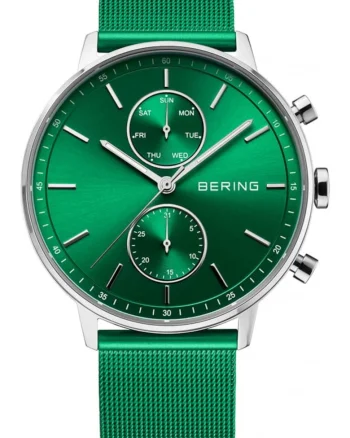 Ceas de barbati  13242-808, verde, clasic, de moda