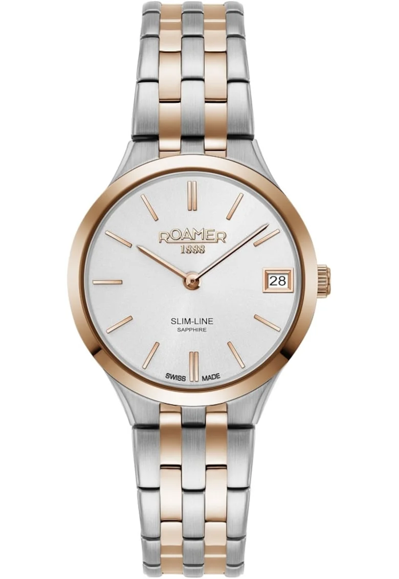 Ceas de dama  512857 49 15 20, roz cu aur roz clasic pentru cupluri