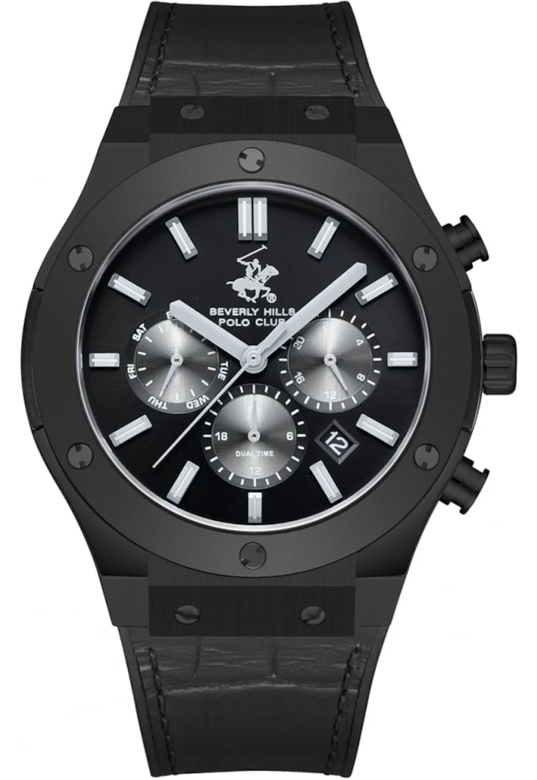 Ceas de lux pentru barbati BEVERLY HILLS BP3690X.651, negru, ideal ca si cadou