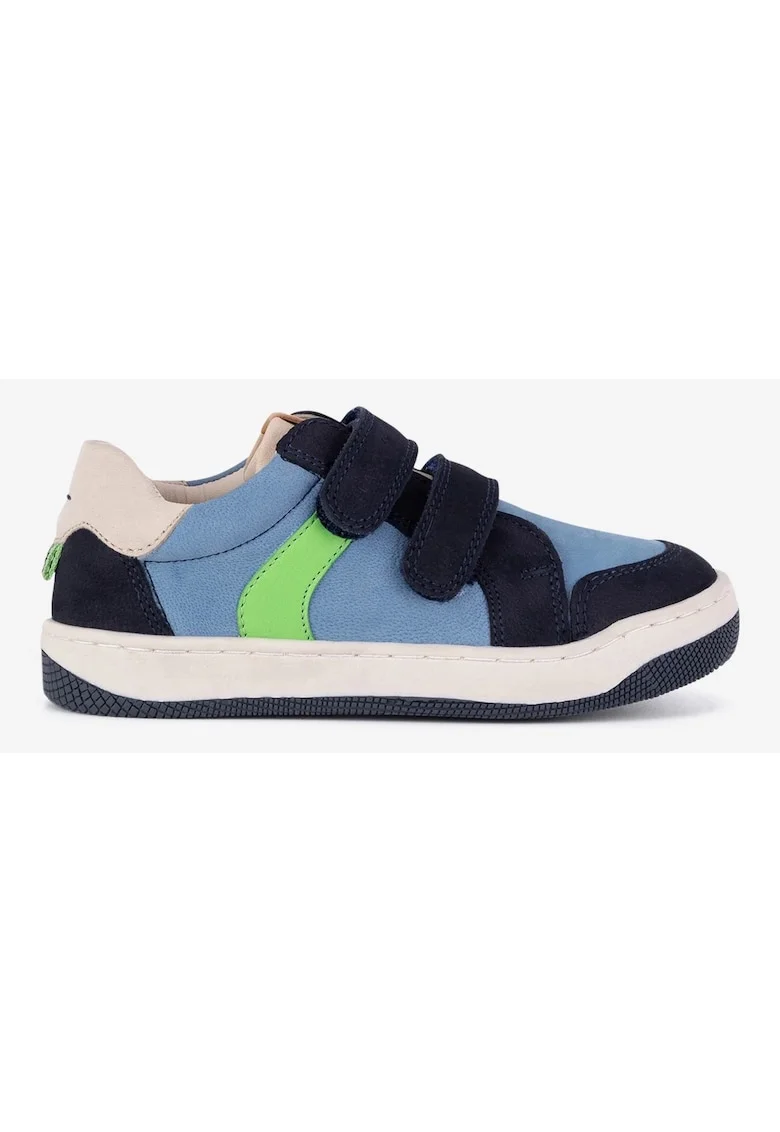 Pantofi baieti  5903698181073, Piele nabuc, Albastru, Albastru